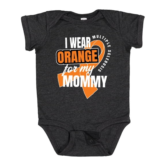 Inktastic I Wear Orange for My Mommy Multiple Sclerosis Awareness Boys or Girls Baby Bodysuit