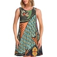thumbnail image 1 of Disketp Rich Fish para Vestido sin Mangas para Mujeres, Vestidos de Verano para Mujeres, Casual y Holgado para la Playa, 1 of 7