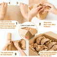 thumbnail image 5 of Aovky Honeycomb Packing Paper, 204' x 15" Cushion Packing Paper for Moving Shipping Packaging Breakables, Substitute Alternative for Bubble Cushioning Wrap Roll Kraft with 20 Fragile Stickers, 5 of 7