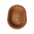 thumbnail image 2 of Plastic Wicker Basket, Imitation Rattan Woven Storage Bin for Kitchen Counter, Bread Serving Tray, Fruit and Snack Organizer for Pantry, Tabletop, or Outdoor Use, 2 of 6