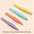thumbnail image 4 of EXLEAF 2026 New 4 Pcs Mini Eyebrow Clip Clamp Salon Hair Tweezer Fake Eyelash Curler Tweezers Trimmer Women'S Miss, 4 of 7