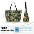 thumbnail image 4 of Daiia Citrus Fruits Elegant Lemons Beach Travel Bag - Water-Resistant Beach Bag, Lightweight Tote with 7 Pockets for Women and Men - Gym,Pool,Camping,Reusable Grocery Bag, 4 of 7