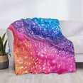 thumbnail image 4 of Throw Blanket for Couch, Rainbow Glitter Cute Super Soft Fuzzy Comfy Warm Throw Blanket, Cuteness Lightweight Cozy Plush Flannel Blanket & Throws for Sofa and Bed All Season, 4 of 5