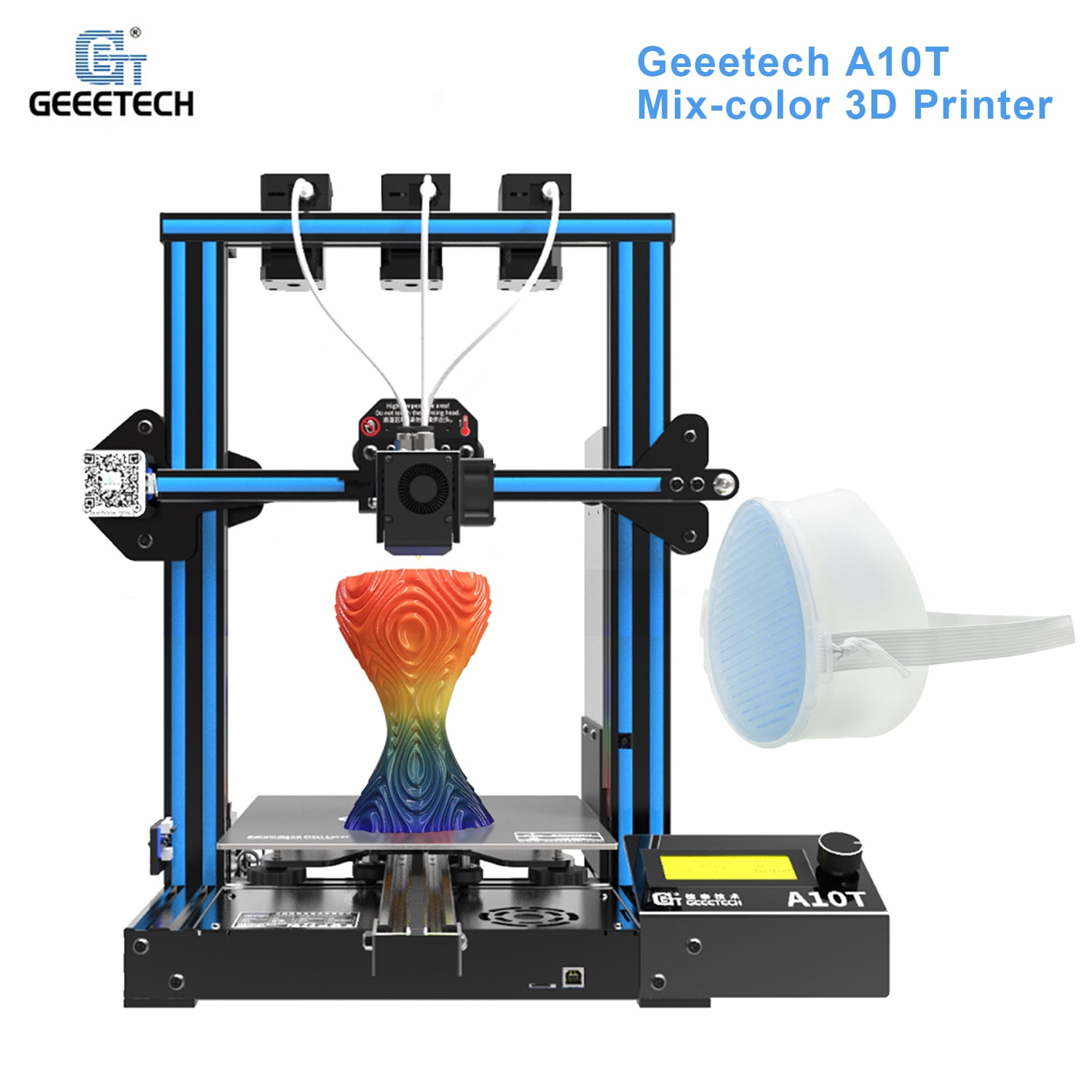 Geeetech A10T Desktop 3D Printer Fast Assembly Support Mix ...