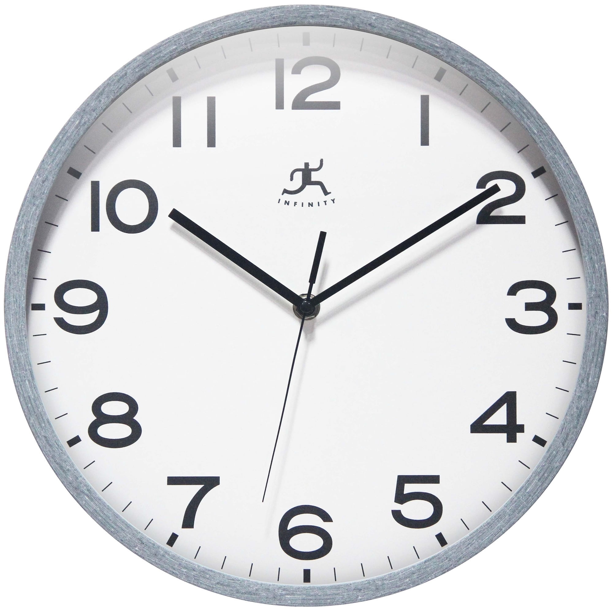 Infinity Instruments Denim Wall Clock, Blue, 12