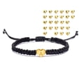thumbnail image 2 of Pulsera De Corazón De Cuerda Negra De 26 Letras Para Mujeres Tejida A Mano Amistad Para Estudiantes, 2 of 4