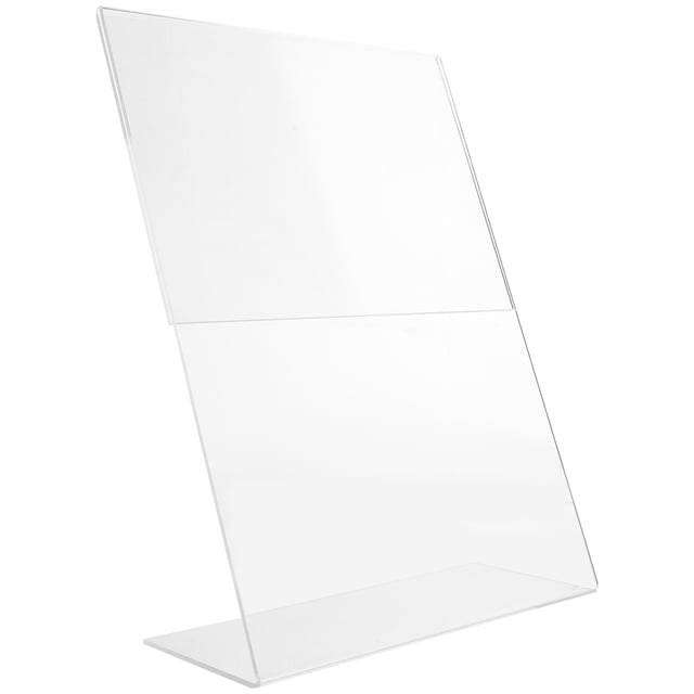 SHISUYAN Transparent Acrylic Sign Holder Tabletop Sign Holder Acrylic Menu Card Display Holder