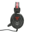 thumbnail image 1 of PU Material Headphone with Microphone, Wired Over Ear Headphone, Lightweight USB Interface with LED Light, for Laptop Computer, 1 of 7