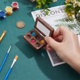 thumbnail image 3 of Wood Watercolor Paints Tins box Painting Storage box For Art Painting Paints Storage Container Rectangle Sienna 41x61x17.5mm Inner Diameter: 12mm Wood, 3 of 6