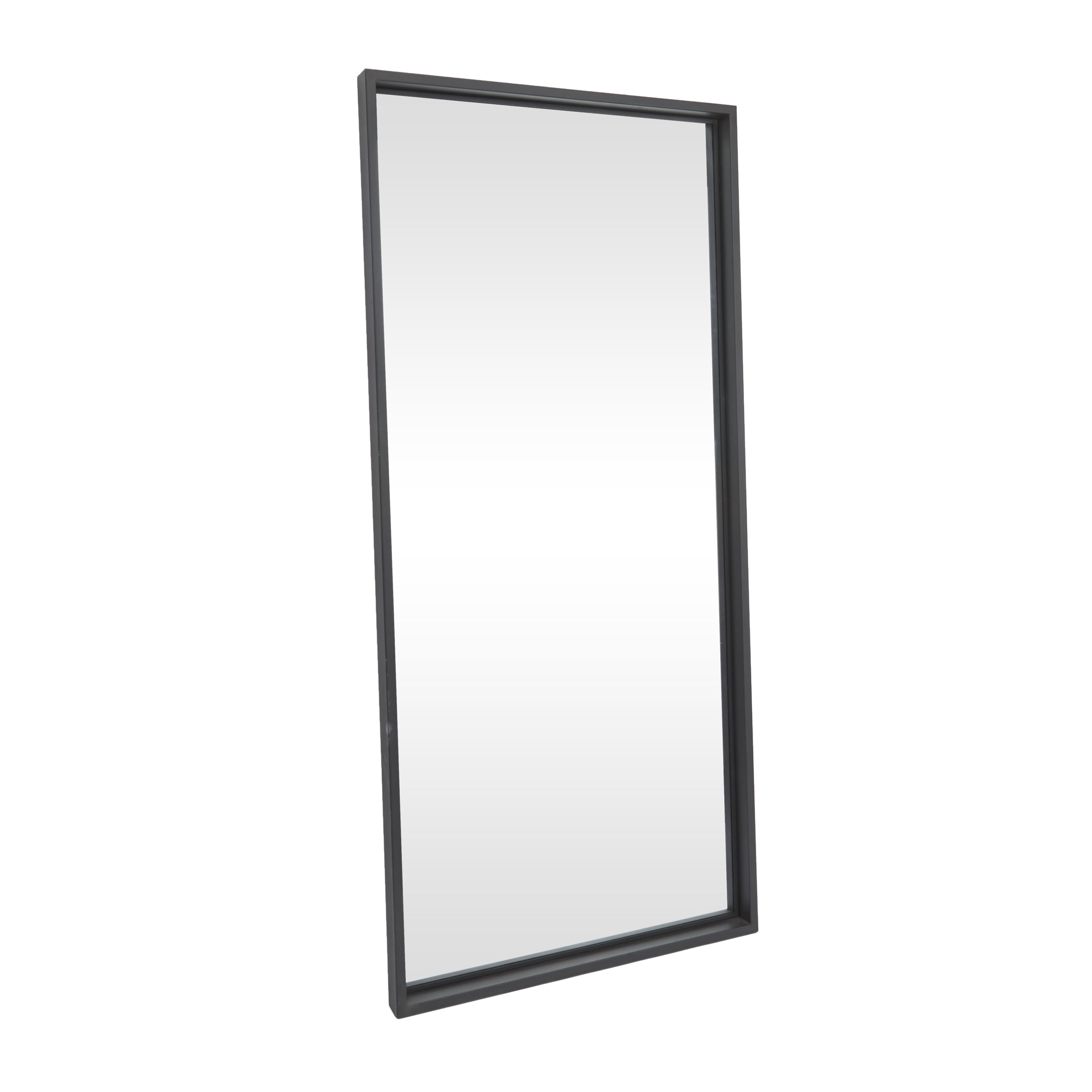 DecMode 32" x 70" Black Wall Mirror