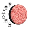 thumbnail image 4 of Honeii Red Pretty Flowers Print Tire Covers, Waterproof Anti-UV Sun Snow Rain Tire Covers for Trailers, RV, Camper, SUV, Truck-16 inch, 4 of 6