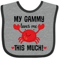 thumbnail image 3 of Inktastic Gammy Loves Me Grandchild Boys or Girls Baby Bib, 3 of 4