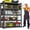 Black-flat, variant on Metal Garage Storage Shelves Heavy Duty Shelving Unit 5 Tier Steel Adjustable Organizing Shelves 2500 LBS Capacity Shelving Ideal for Garage Tote Pantry Basement Outdoor, 71”H*48”W*20”D