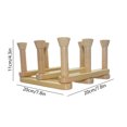 thumbnail image 3 of PPgejGEK Foldable and Detachable Wooden Cup Drained Storage Rack Suitable for Kitchen Restaurant Rack Drained Rack Holiday Savings, 3 of 6