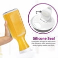 thumbnail image 3 of DilaBee Plastic Water Pitcher with Lids - 2-Pack 32 Oz Carafe Pitchers for Drinks, Milk, Smoothie, Iced Tea Pitcher, Mimosa Bar Supplies - Juice Containers with Lids - BPA-Free, Not Dishwasher Safe, 3 of 7