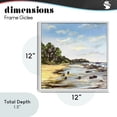 thumbnail image 3 of Low Tide Seascape White Framed Giclee Art, design by Patricia Reynolds, 3 of 9