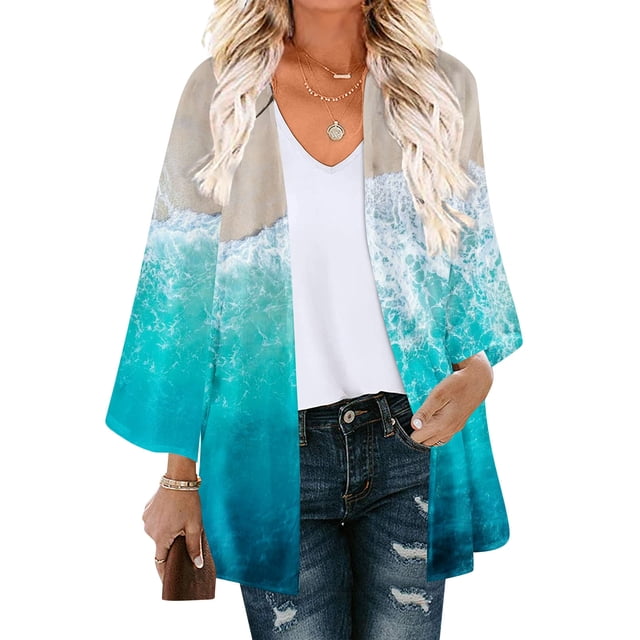 Nouveaux Hauts pour Femmes 2023 Mode Grande Taille Manches Longues Col Rond Blouse Imprimée Automne Chandail Décontracté Hauts Chemise à Manches Longues pour Femmes