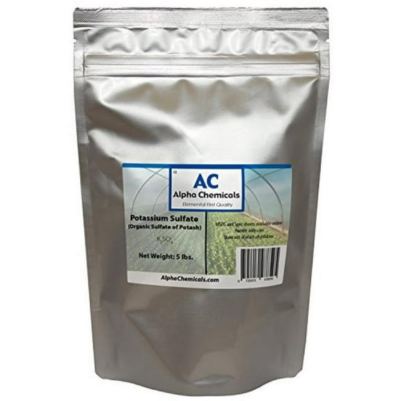 Alpha Chemicals Potassium Sulfate Fertilizer, 5 lbs