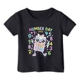 thumbnail image 6 of XEGLSBU Shirts for Girls 12-14 Winter Kids Graphic Print Short Sleeve T Shirt Casual Comfortable Tee for Girls Boys Daily Wear Black Size 10-11 Years, 6 of 6