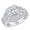 C-Wedding Set, variant on Wedding Rings for Women Halo Princess Cut Engagement Rings Enternity 5A CZ Silver 18K Plated Jewelry Promise Rings for Her Size 5
