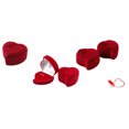 thumbnail image 3 of NETSENG Heart-Shaped Red Rose Jewelry Gift Box Case for Ring Earring, 3 of 5