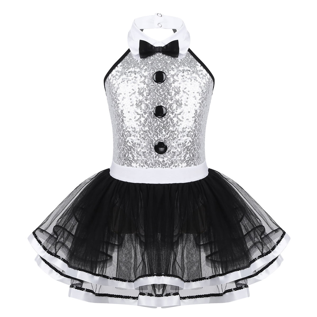 Justaucorps Gymnastique Rythmique Fille - Patchwork Couleur, Maille Transparente, Strass - Taille 4 à 16 Ans - Pour Danse, Compétition