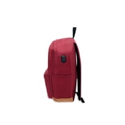 Everest Vintage Laptop 17 Backpack with USB Port, Burgundy