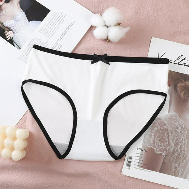 Women Cotton Brief Seamless Panties Breathable Underwear Korean Japanese Cute Fashionpangjing