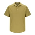 thumbnail image 4 of Mgmyaa Mens Casual Polo Shirts Classic Short Sleeve Golf Shirt Fashion Button Waffle Tops, 4 of 5