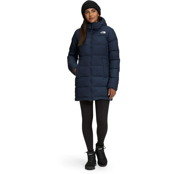 THE NORTH FACE Women's Gotham 550 Hooded Parka Jacket, Summit Navy SMALL