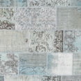 thumbnail image 1 of Ahgly Company Machine Washable Indoor Square Contemporary Gunmetal Gray Area Rugs, 5' Square, 1 of 7