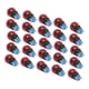 thumbnail image 4 of 25 unids/set interruptor de botón de cabeza de hongo plástico rojo IP65 para equipos de máquinas herramientas 16mm AC DC24V, 4 of 5