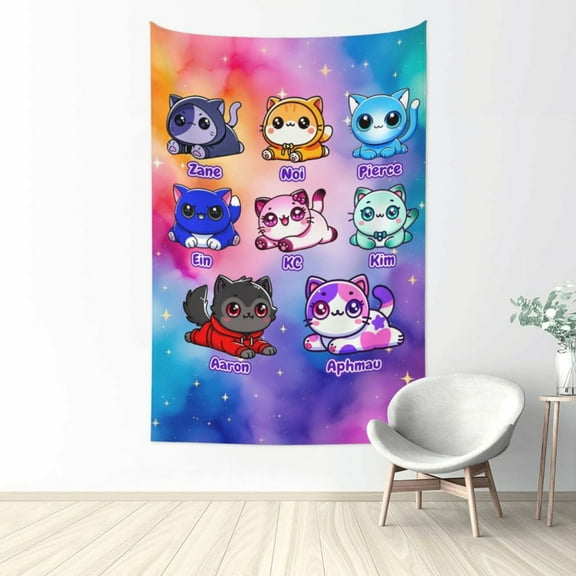 Aphmau Wall Tapestries for Bedroom Aesthetic Living Room Office Decor 60x40in