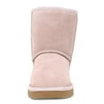 thumbnail image 3 of Dream Pairs Winter Snow Boots Kids Boys Girls Toddler Sheepskin Fur Warm Boots Shoes Toddler Warm Shoes Outdoor Winter Shorty-K Pink Size 6, 3 of 4