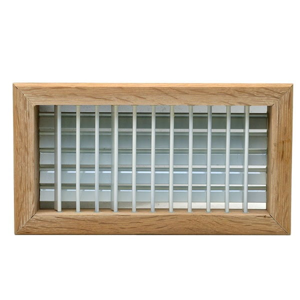 Dometic Boat Louvered Vent Grille 217200008 10 x 5 Inch Oak White