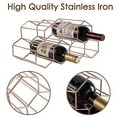 thumbnail image 2 of Countertop Wine Rack, Freestanding Wine Rack For Wine Cellar Bar Cabinet, Modern Design Metal Tabletop Wine Rack, Kitchen Vertical Wine Rack, 2 of 5