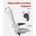 thumbnail image 5 of Furniture of America Inek Ergonomic Office Chair, Gray and White, 5 of 7
