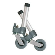 Locking Swivel Walker Wheels with Two Sets of Rear Glides, Grey
