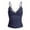 Blue, variant on Fiaer Women Y2k Lace Trim Cami Top Spaghetti Strap Fairy Grunge Tank Top V Neck Ruched Bow Lace Patchwork Cami Shirt Navy S