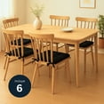 thumbnail image 2 of TESSO HOME Set de 6 Cojines Acolchados para Silla de Comedor con Lazos Relleno Ideal Almohadillas para los Asientos Medidas 42 x 42 x 7 cm, 2 of 6