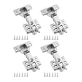 thumbnail image 1 of 4 Pack Charnières de Cabinet Sans Cadre Superposition Complète Vitesse de Fermeture Réglable Fermeture Douce, 1 of 5