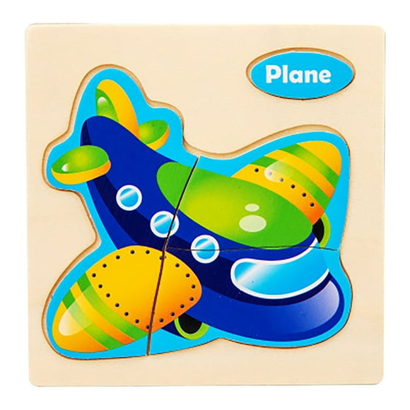 EGNMCR Wooden Puzzle 0.03 Young Children Animal- Traffic Dinosaur Puzzle Toy children puzzle