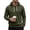 Army Green, variant on Mens Waffle Knit Hoodie Long Sleeve Drawstring Pullover Regular Fit Casual Hooded Sweatshirt Beige L
