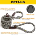 thumbnail image 2 of Correa para perro Fida Durable Sleash Slip Leash, 1,8 m x 1 cm, nailon, gris, 2 of 9