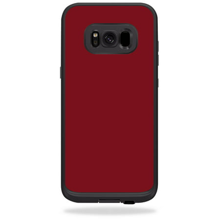 Skin For LifeProof Samsung Galaxy S8+ Plus fre Case - solid burgundy | Protective, Durable, and Unique Vinyl Decal wrap cover | Easy To Apply, Remove, and Change (Best Deal Samsung Galaxy S8)