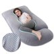 thumbnail image 1 of Almohada de Maternidad en Forma de U, Almohada de Apoyo de Maternidad de Cuerpo Completo para Mujeres Embarazadas con Funda de Terciopelo Lavable, Almohada Embarazada, Imprescindible para el Embarazo, 1 of 5