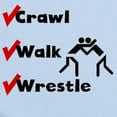 thumbnail image 2 of CafePress - Crawl Walk Wrestle Body Suit - Baby Light Bodysuit, Size Newborn - 24 Months, 2 of 4