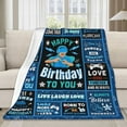 thumbnail image 2 of LHSHID Teen Boy Gifts Happy Birthday for Boy Blankets Birthday Gifts for Boys Kids Boy Kids Birthday Gift Super Soft Kids Blanket Best Birthday Gift Ideas 50"x60", 2 of 6