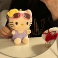 thumbnail image 3 of Llavero Sanrio Hello Kitty, mochila de peluche Kawaii, colgante, serie Anime Hawaiian Beach, joyería, decoración, muñeca, juguetes para niños, regalos, 3 of 5