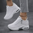 thumbnail image 4 of Women's Platform Sneakers Wedges  Lace Up Shoes Increase Fashion Sneakers for Womens Girls, 4 of 6